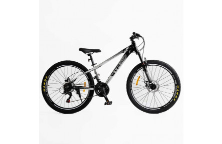 Велосипед Corso GTR-3000 26" 13", сіро-чорний