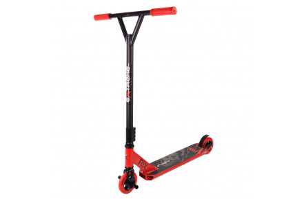 Самокат трюковий 2-х колісний TR21005 (RL7T) Extreme Motion FOX, PU 110 мм  Червоний