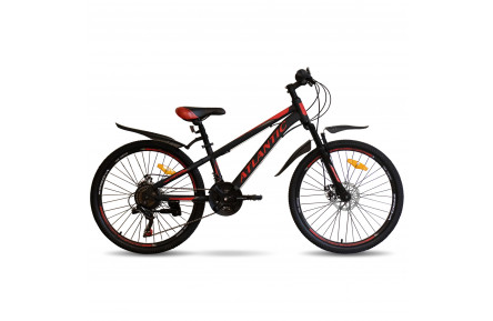 Велосипед Atlantic 2024 24" Fusion NS A1NS-2430-BR XXS/12"/30см (1216) black/red