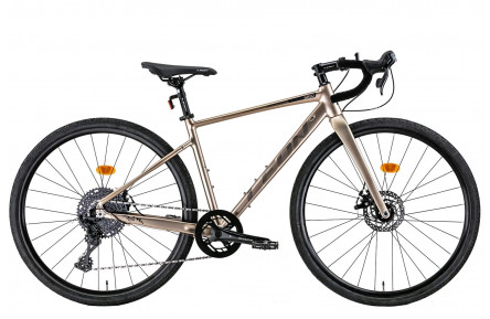 Велосипед 28" Leon GR-80 DD 2022 (бежевый с серым)