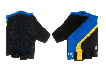 Перчатки ONRIDE Catch 20 UA цвет черный/синий/желтый размер S