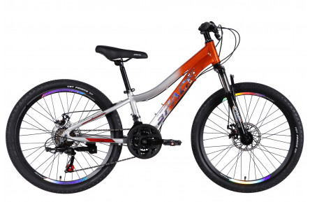Велосипед AL 24" SPACE LYRA DD FR рама-11" помаранчево-сріблястий 2026