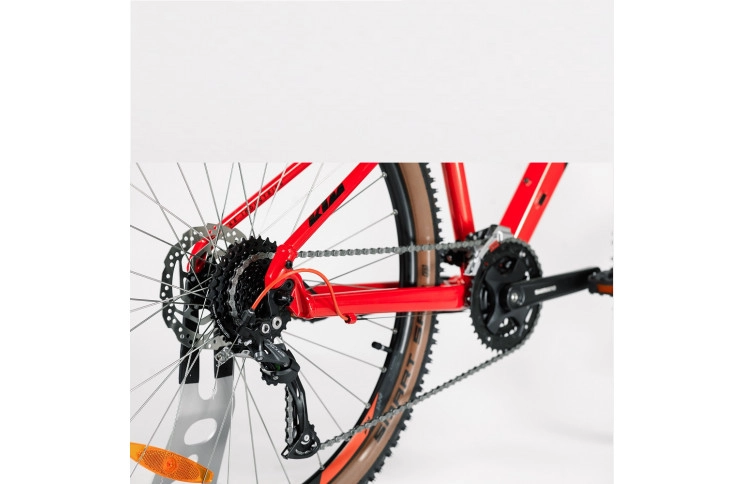 Велосипед KTM Chicago 271 2022 27.5" M/43 помаранчовий з чорним