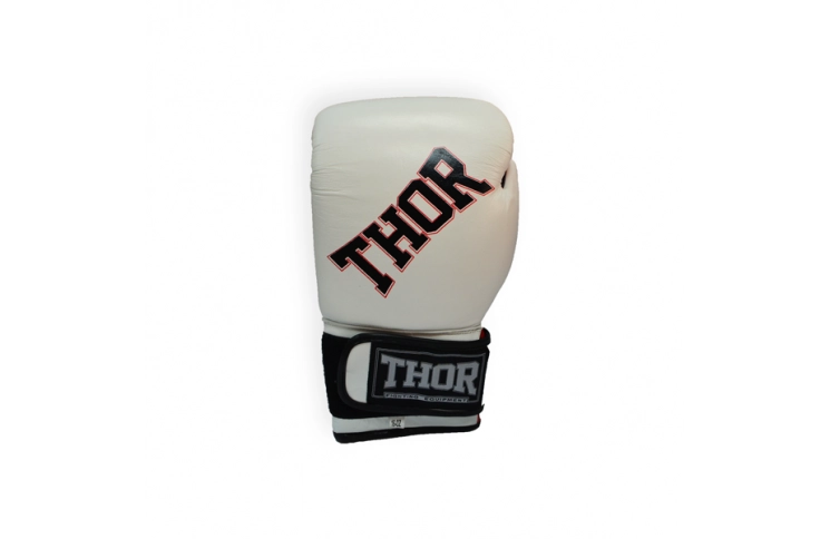 Рукавички боксерські THOR RING STAR 12oz /Шкіра/біло-червоно-чорні