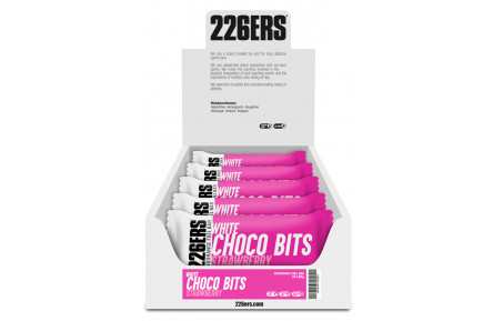 Батончик 226ERS Endurance Fuel Choco bits Energy белый шоколад/клубника 60г 24шт/уп 1440г