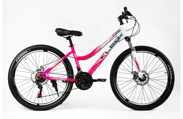 Велосипед Corso Kleo ST KL-26191 26" 15" розово-белый