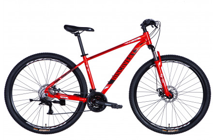 Велосипед уцененный AL 29" Discovery BASTION DD CS рама-17" красно-черный 2025