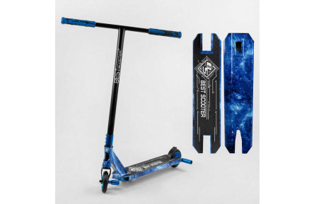 Самокат трюковый Best Scooter BS-99588 HIC-система, ПЕГИ, алюминий с ПРИНТОМ, колеса PU, d=110мм, руль – 60 см