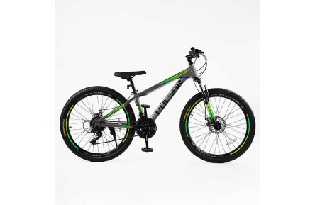 Велосипед Corso PULSAR PL-26031 26" 13" серо-зеленый