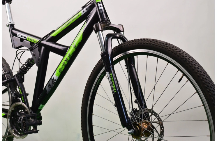 Двухподвесной велосипед Torrek Hill 600 28" XL черно-зеленый Б/У