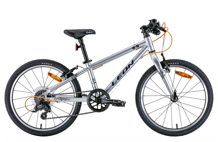 Велосипед 20" Leon GO 7 speed Vbr 2022 (серый с черным)