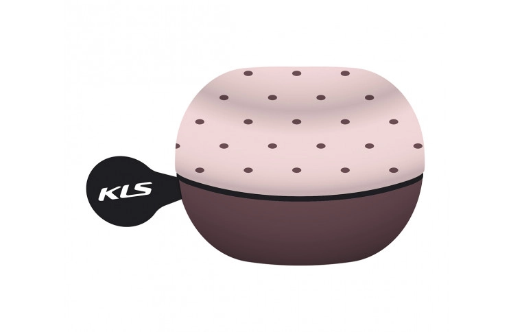 Дзвоник на кермо KLS Bell 60 рожевий в горошок