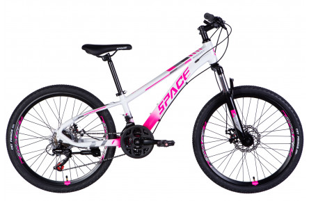 Велосипед уцінений AL 24" SPACE MERCURY DD FR рама-11" біло-рожевий 2026