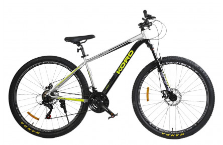 Велоcипед Corso Kord 29" 17" серо-черно-желтый
