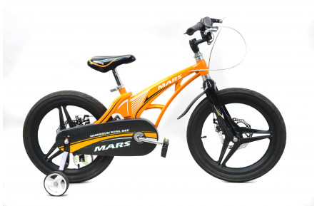 Детский велосипед Mars оранжевый 18" 25 см оранжевый