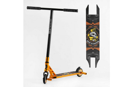 Самокат трюковой 23015 Best Scooter HIC-система, ПЕГИ, алюминий, АНОДИРОВАННАЯ КРАШИВАНИЕ, колеса PU, d=110мм, руль - 60 см