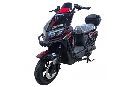 Електричний мопед Corso Bullet BL-144722 (2000W 72V/38Ah) чорно-червоний