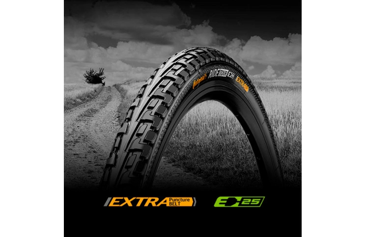 Покришка Continental RIDE Tour, 28", 700 x 47C (45C), 28 x 1.75, 47-622, Wire, ExtraPuncture Belt, 960гр., чорно-коричневий