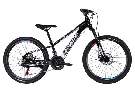 Велосипед AL 24" SPACE MERCURY DD FR рама-11" чорно-білий 2026