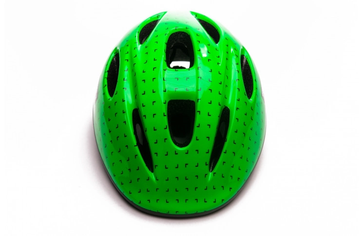 Шлем детский Green Cycle FLASH размер 50-54см зелено-черный лак