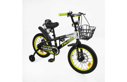 Велосипед 2-х колісний 16" "Corso Falcon" FL-16220 сталь, дод. колеса
