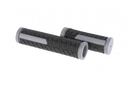 Ручки руля ONRIDE Tile, 130/92 мм, чорний/сірий