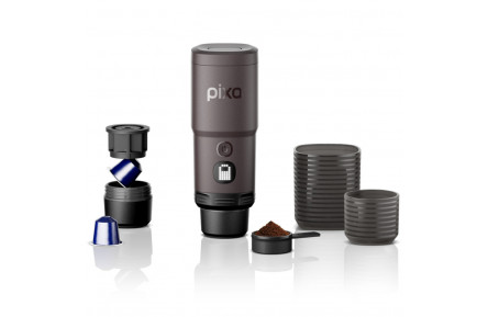 Портативна електрична еспресо-кавоварка Wacaco Pixapresso, темний бурґунд