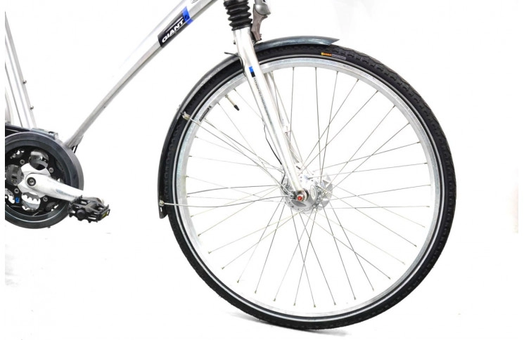 Гибридный велосипед Giant Cosmo 28" XL серебристый Б/У