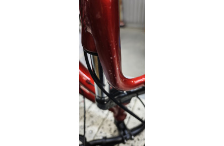 Велосипед уцененный AL 26" Formula BLACKWOOD DD FR рама-13" красно-серебристый 2025