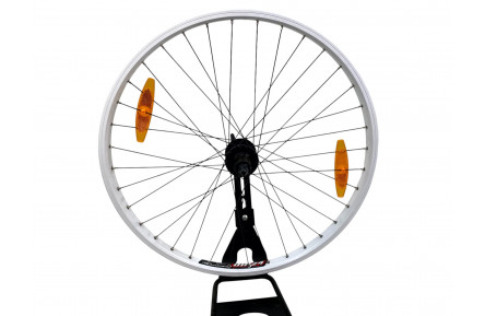 Колесо заднее 26, Кассета, обод AlexRims DM24, 559x24 AV, втулка Simano FH-M475, дисковый тормоз(6 болтов) Под эксцентрик 36 спицы (нержавейка) Черные