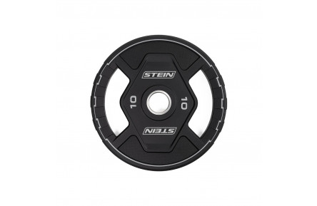 Диски полиуретановые черные 10 кг. Stein. PL1059-10