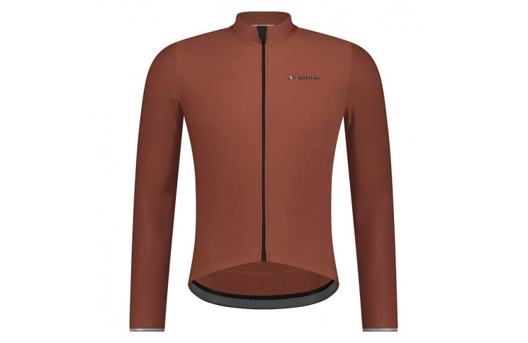 Велоджерсі Shimano Stile long sleeves утеплене, коричневе, розм.M