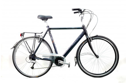 Гибридный велосипед Gazelle Medeo Lite 28" L чёрный Б/У