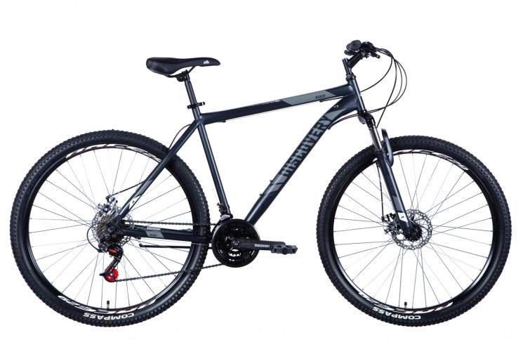 Велосипед 29" Discovery RIDER 2024 (графитовый (м))