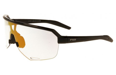 Окуляри R2 FLUKE чорні глянцеві, лінза clear to grey (Photochrom), black/red full revo, кат. 1-3