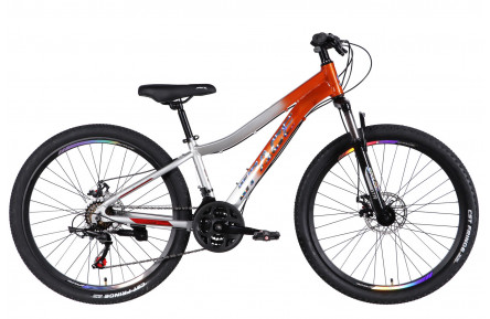 Велосипед AL 26" SPACE LYRA DD FR рама-13" помаранчево-сріблястий 2026
