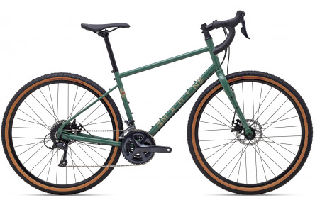 Велосипед 27,5" Marin FOUR CORNERS рама - S 2023 Gloss Green/Tan