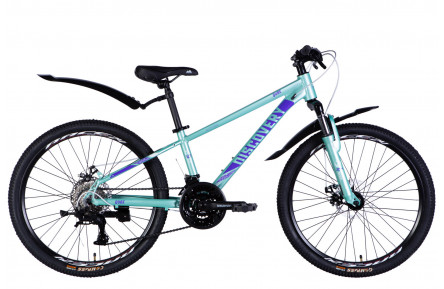 Велосипед AL 24" Discovery QUBE DD CS рама-11,5" свитло-бирюзовий 2025 г.