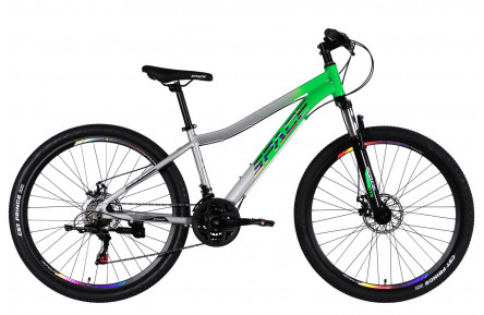 Велосипед AL 27.5" SPACE IZIDA DD FR рама-15" зелено-сріблястий 2026