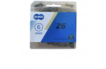 Цепь KMC Z6 Gray 114 звеньев с замком в боксе