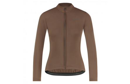 Велоджерсі жіноче Shimano Apice long sleeves утеплене, коричневе, розм. XS