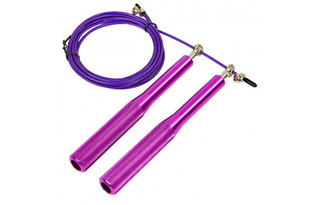 Швидкісна регульована скакалка MS 3407(Violet) 290 см