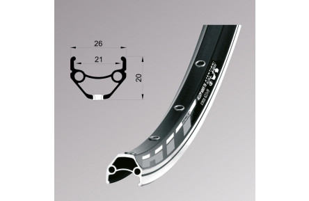 Обід Remerx HIT 21 RX 4521, 28'', 622x21, 36 отв., AV, чорний анодований, V-Br, CNC