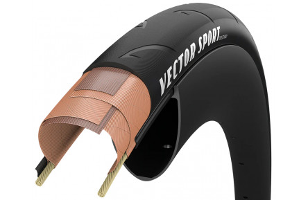 Покришка 700x30 (30-622) GoodYear Vector Sport Tube Type, 60tpi + Dual R: Shield, Folding Black