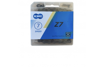 Цепь KMC Z7 Gray/Brown 114 звеньев с замком в боксе