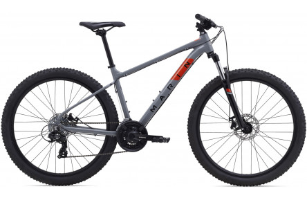 Велосипед 27,5" Marin BOLINAS RIDGE 1 рама - S 2024 Gloss Grey/Black/Roarange