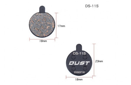 Колодки гальмівні напівметал DUST DS-11S