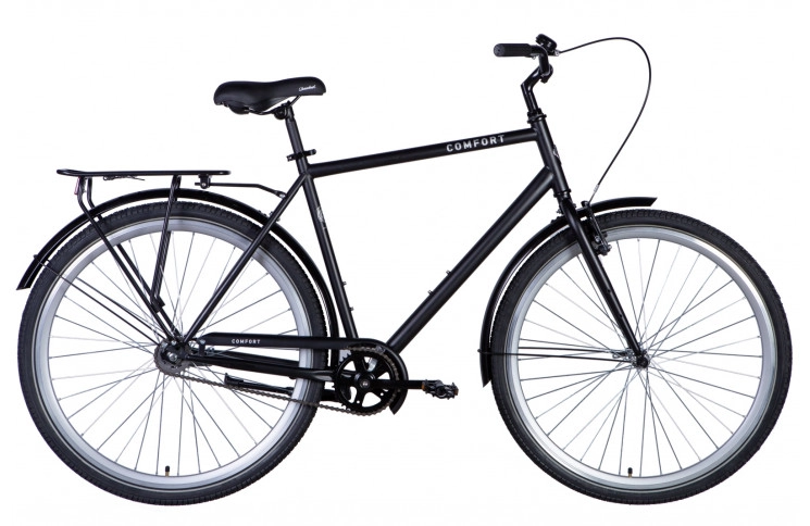 Велосипед 28" Dorozhnik COMFORT MALE 2024 (чорний (м)) 