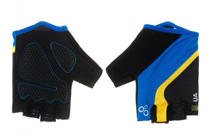 Перчатки ONRIDE Catch 20 UA цвет черный/синий/желтый размер XXL