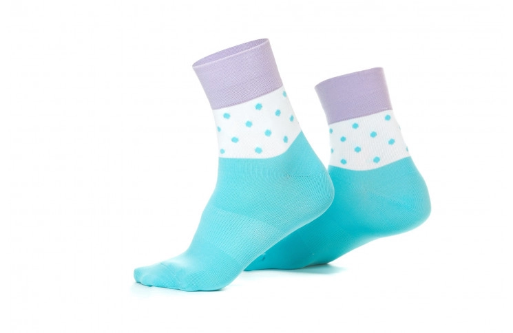Шкарпетки ONRIDE FOOT колір блакитний, білий